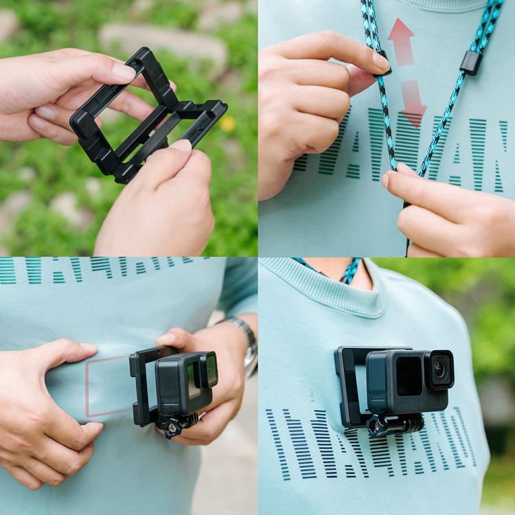 060 Outdoor Live Action Camera Magnetic Bracket with Adjustable Lanyard
