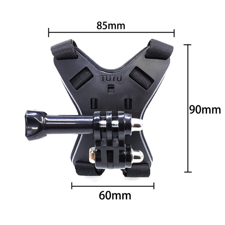 TUYU Motorcycle Helmet Chin Action Camera Mobile Phone Mounting Bracket, Black Bracket, Blue Bracket, Black Bracket+Mobile Phone Clip, Blue Bracket+Mobile Phone Clip