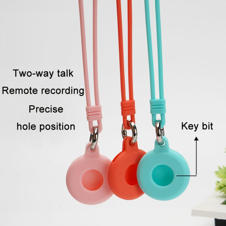 Locator Storage Silicone Cover With Hand Strap For AirTag 2nd Gen / AirTag 1st Gen, Mint Green, Pink, Black, Red, Yellow, Orange, Brown, Ink Green, Denim Blue, Coral Color, Dark Gray, White, Transparent, Noon Blue, Luminous Blue, Luminous Green