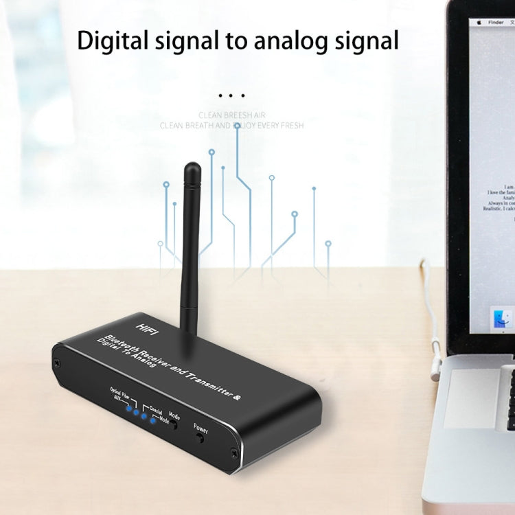 Récepteur Bluetooth sans fil AUX 2 en 1 D09, émetteur Bluetooth coaxial à fibre optique RCA, D09