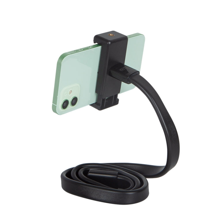 DiHao Bending Adjustment Hose Mobile Phone Live Broadcast Support, DiHao Hose+Double Hole Phone Clip
