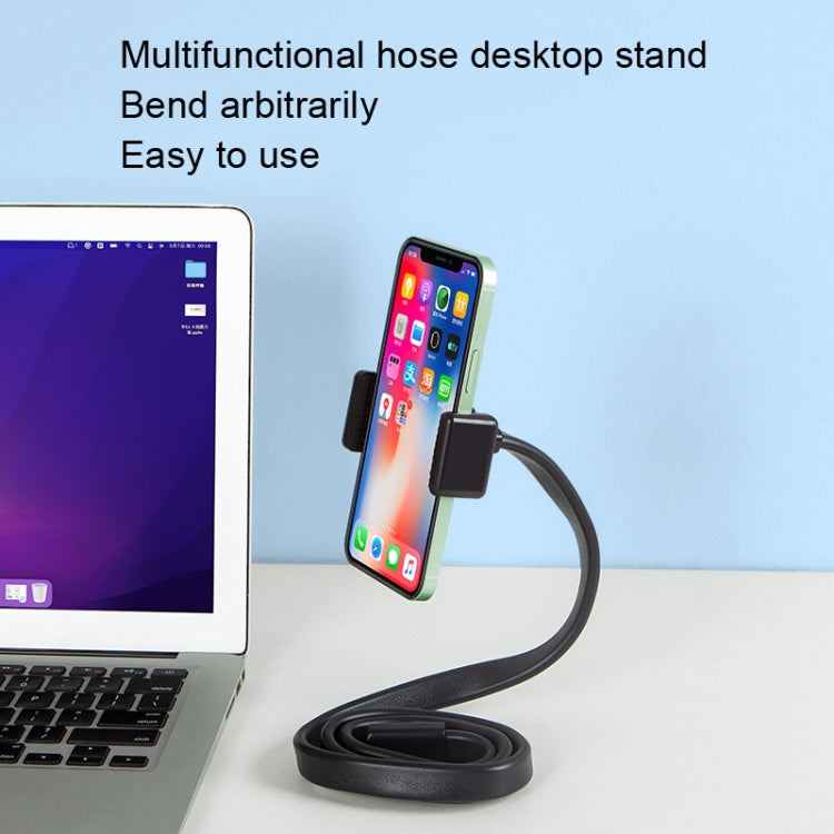 DiHao Bending Adjustment Hose Mobile Phone Live Broadcast Support, DiHao Hose+Double Hole Phone Clip
