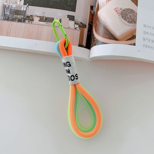 Colorful mobile phone wrist rope straps with secure attachment clips for easy phone carrying
