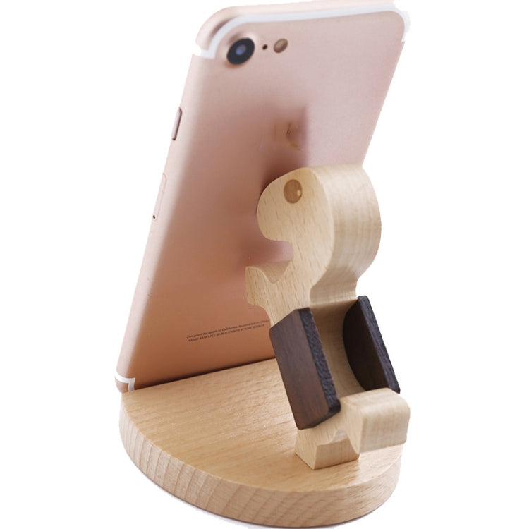 Wooden Mobile Phone Bracket Beech Lazy Mobile Phone Holder,Style:, Pony, Kung Fu, Staunch, Little Deer With Antlers, Elephants, Puppy, Golden Retriever, Piggy