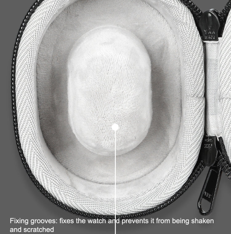 EVA Smartwatch Storage Case Universal Fleece Watch Storage Bag With Carabiner, Black, Blue, Orange