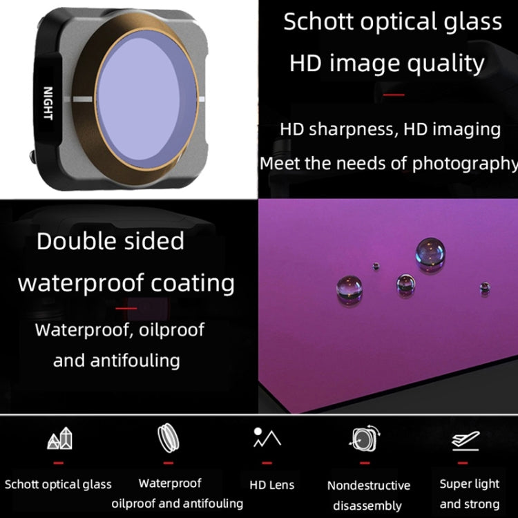 JSR For DJI Mavic Air 2 Motion Camera Filter, Style:, UV, CPL, ND8, ND16, ND32, ND64, STAR, Anti-light, ND2-5, ND6-9, ND2-5+ND6-9+Anti-light, MCUV+CPL+ND16+ND32, UV+CPL+ND8+ND16+ND32+ND64, UV+CPL+ND8+ND16+ND32+ND64+STAR+Anti-light