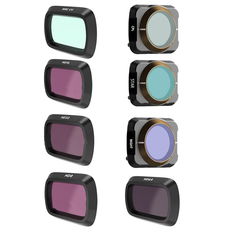 JSR For DJI Mavic Air 2 Motion Camera Filter, Style:, UV, CPL, ND8, ND16, ND32, ND64, STAR, Anti-light, ND2-5, ND6-9, ND2-5+ND6-9+Anti-light, MCUV+CPL+ND16+ND32, UV+CPL+ND8+ND16+ND32+ND64, UV+CPL+ND8+ND16+ND32+ND64+STAR+Anti-light