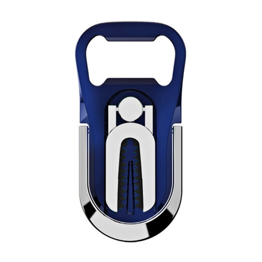 Metal ring stand phone holder demonstrating hands-free secure grip for car navigation