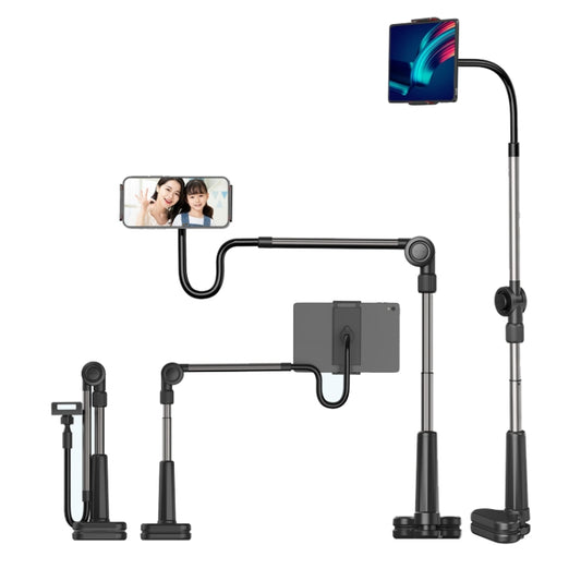 Cantilever lazy phone stand tablet holder desktop bracket black
