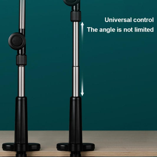 Close-up cantilever clamp mechanism phone stand secure grip