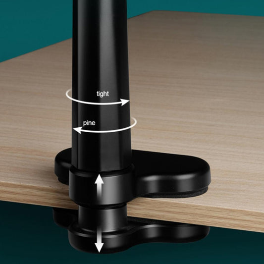 Desktop lazy bracket holding tablet hands-free viewing angle