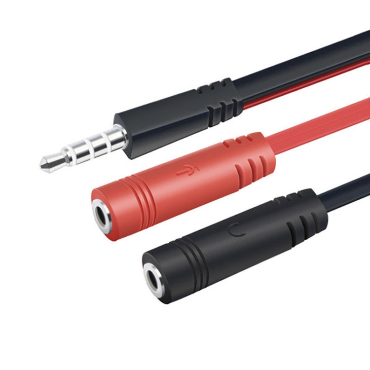 Câble adaptateur 2 en 1 pour casque audio et microphone de voiture, 20 cm, 3,5 mm, 10 pièces, Y-1001