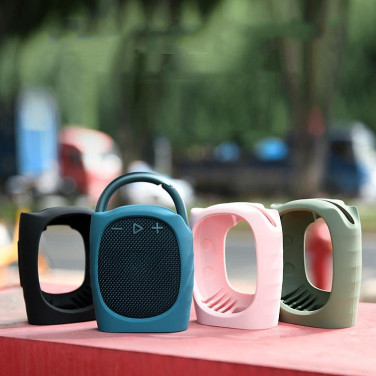 For JBL Clip 4 Bluetooth Speaker Silicone Case Protective Cover With Straps, Style 2 (Green), Style 2 (Pink), Style 2 (Black), Style 2 (Blue)
