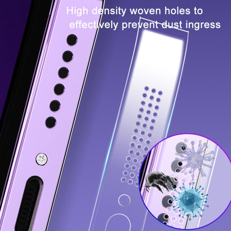 5 Sets Soft Hydrogel Film Speaker Dust Net For iPhone 14 iPhone 13 iPhone 12 Series ,Spec：, 2pcs/set, 2pcs/set With Dust Plugs