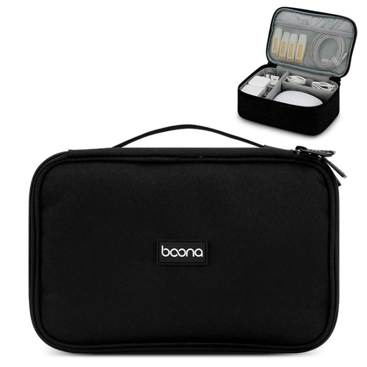 Baona Multifunctional Earphone Data Cable Digital Storage Bag, Spec:, Single-layer (Gray), Single-layer (Black), 2-layer (Gray), 2-layer (Black), Single-Layer Box (Gray), Single-Layer Box (Black), 2-layer Box (Gray), 2-layer Box (Black), XL (Gray)�����...