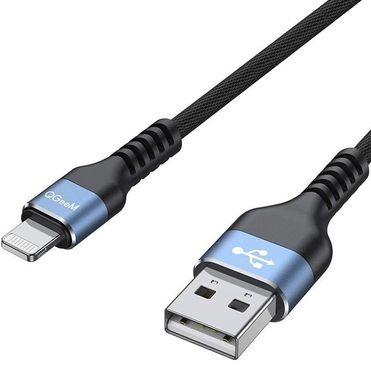 QGeeM MF01 USB-A To 8 Pin Phone Tablet Fast Charging Data Cable, Length:, 1m