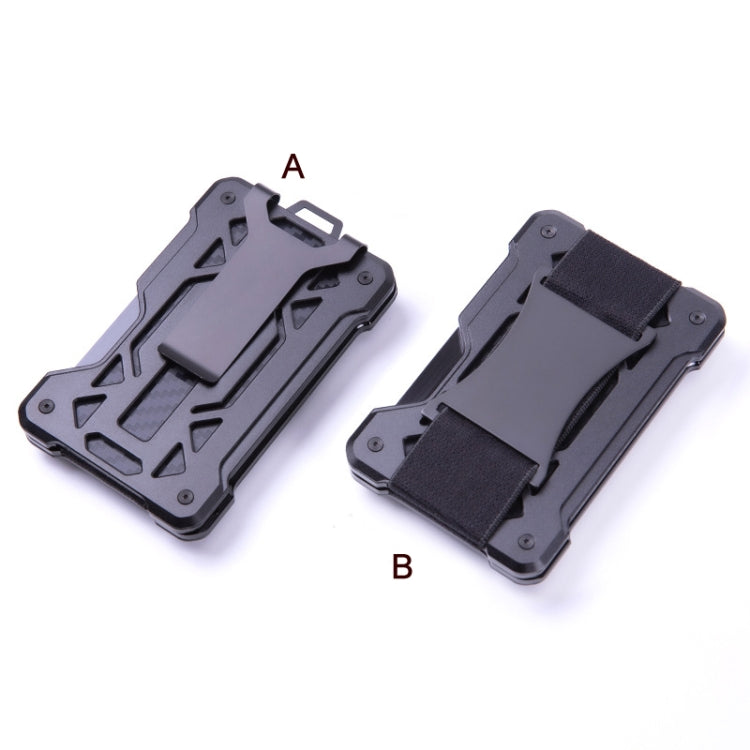 For AirTag 2nd Gen / AirTag 1st Gen Card Holder Metal Anti-Theft RFID Wallet, ak-4 B  Black, ak-4 B Silver, ak-4 B Blue, ak-4 B Gray, ak-4 A Black, ak-4 A Blue, ak-4 A  Silver, ak-4 A  Gray