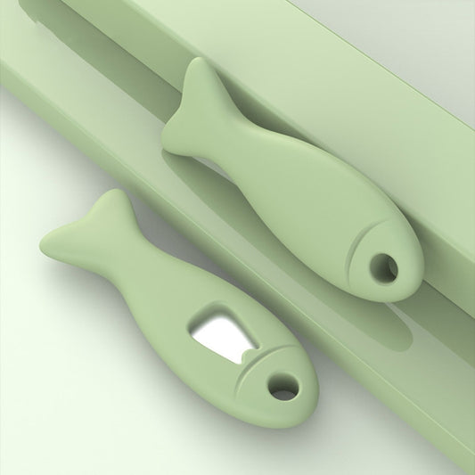 Close-up of protective cover included with phone card removal needle tool