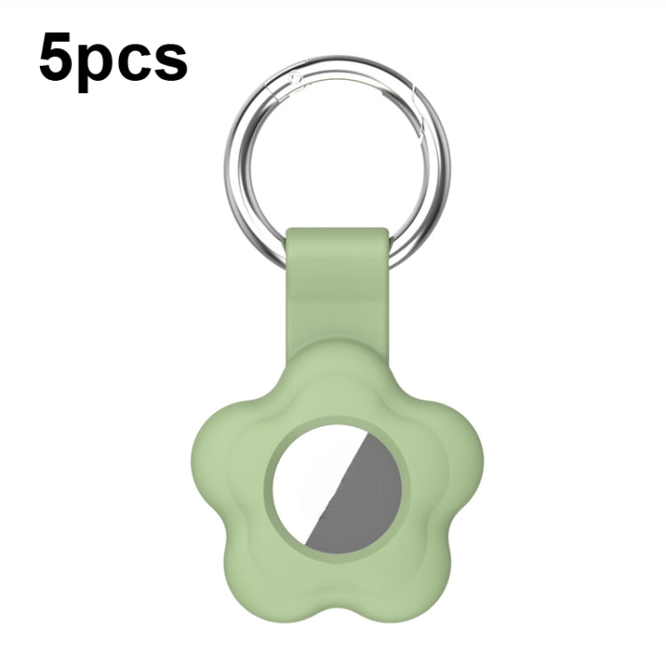 5pcs AT03 Tracker Case Positioning Anti-loss Device Storage Keychain Cover, Flower Shape Grey, Flower Shape Yellow, Flower Shape Sky Blue, Flower Shape Matcha Color, Flower Shape Mint Green, Flower Shape Purple, Flower Shape Black, Flower Shape White  ...