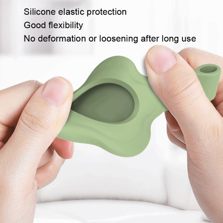 5pcs AT03 Tracker Case Positioning Anti-loss Device Storage Keychain Cover, Flower Shape Grey, Flower Shape Yellow, Flower Shape Sky Blue, Flower Shape Matcha Color, Flower Shape Mint Green, Flower Shape Purple, Flower Shape Black, Flower Shape White  ...