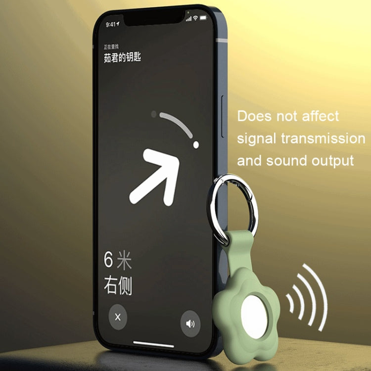 5pcs AT03 Tracker Case Positioning Anti-loss Device Storage Keychain Cover, Flower Shape Grey, Flower Shape Yellow, Flower Shape Sky Blue, Flower Shape Matcha Color, Flower Shape Mint Green, Flower Shape Purple, Flower Shape Black, Flower Shape White  ...