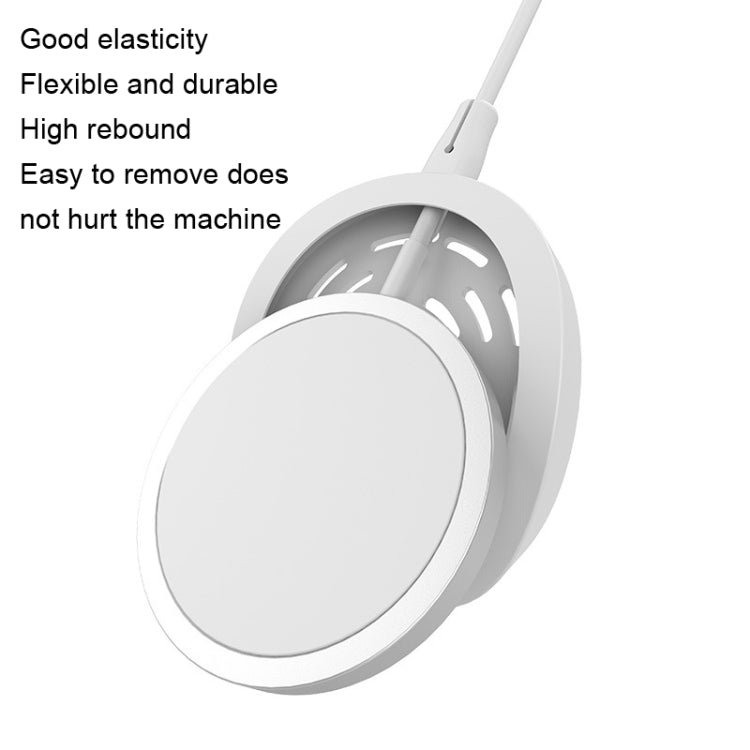 5pcs CP06 Magsafe Wireless Charger Silicone Protective Case, CP06 Grey, CP06 Black, CP06 White, CP06 Pink