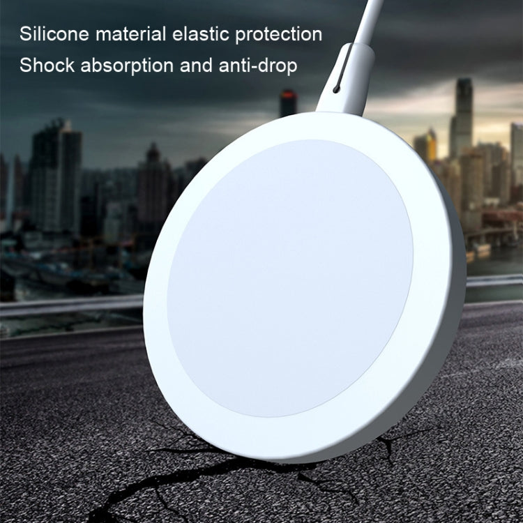 5pcs CP06 Magsafe Wireless Charger Silicone Protective Case, CP06 Grey, CP06 Black, CP06 White, CP06 Pink