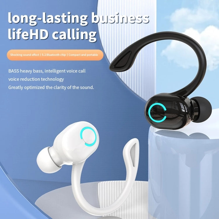 S10 Bluetooth Headset Business Model Hanging Ear Type Stereo Earphone, S10 Black