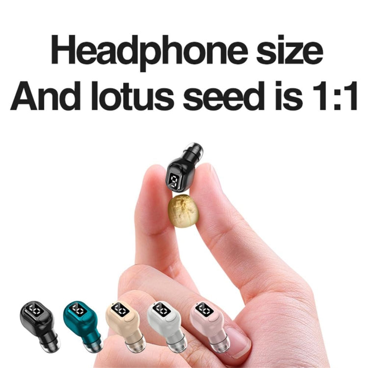 M5 Digital Display Bluetooth Headset Mini In-ear Invisible Headphones, M5 Skin Color, M5 Pink, M5 Green, M5 Black, M5 White
