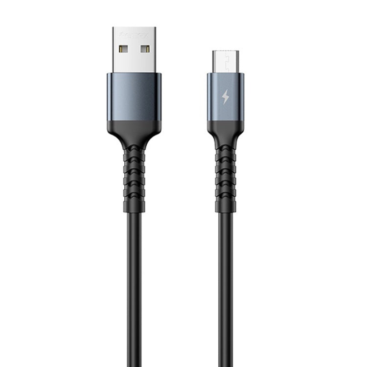 Câble de données souple anti-casse REMAX RC-C008 2,4 A TPE, longueur 1 m, USB vers micro USB, USB vers 8 broches, USB vers USB-C/Type-C