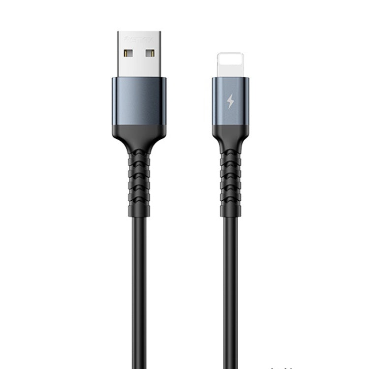 Câble de données souple anti-casse REMAX RC-C008 2,4 A TPE, longueur 1 m, USB vers micro USB, USB vers 8 broches, USB vers USB-C/Type-C