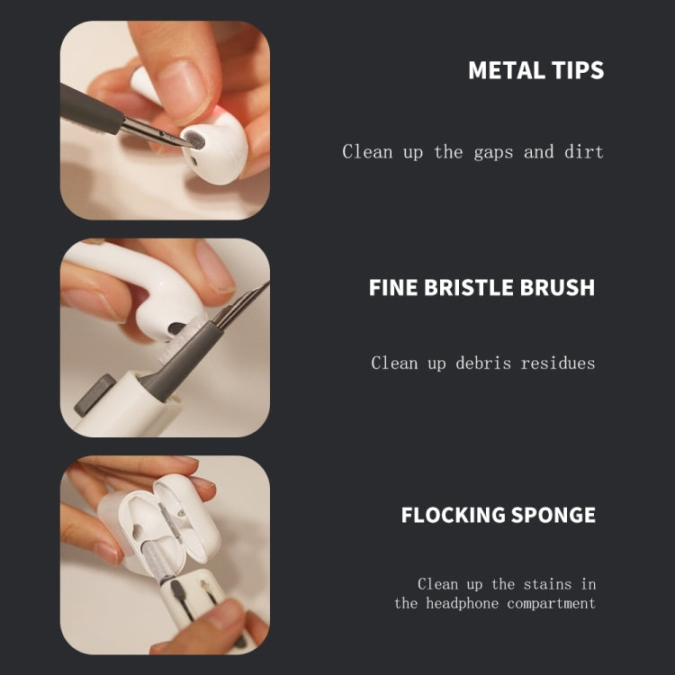 SYT-05 6-in-1 Bluetooth Earphone Clean Pen Brush Computer Keyboard Cleaning Tool, SYT-05