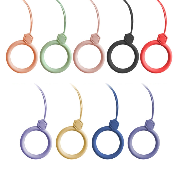 Lot de 10 anneaux en silicone pour téléphone portable, cordons en forme de U, vert matcha, noir, rouge, gris lavande, bleu nuit, rose sable, violet lilas, jaune citron