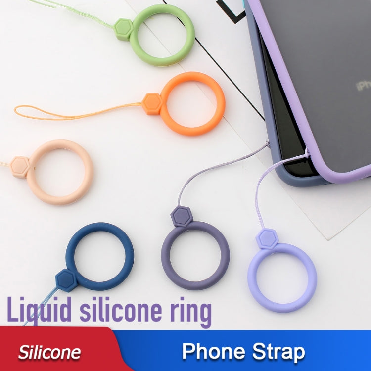 Lot de 10 anneaux en silicone pour téléphone portable, cordons en forme de U, vert matcha, noir, rouge, gris lavande, bleu nuit, rose sable, violet lilas, jaune citron