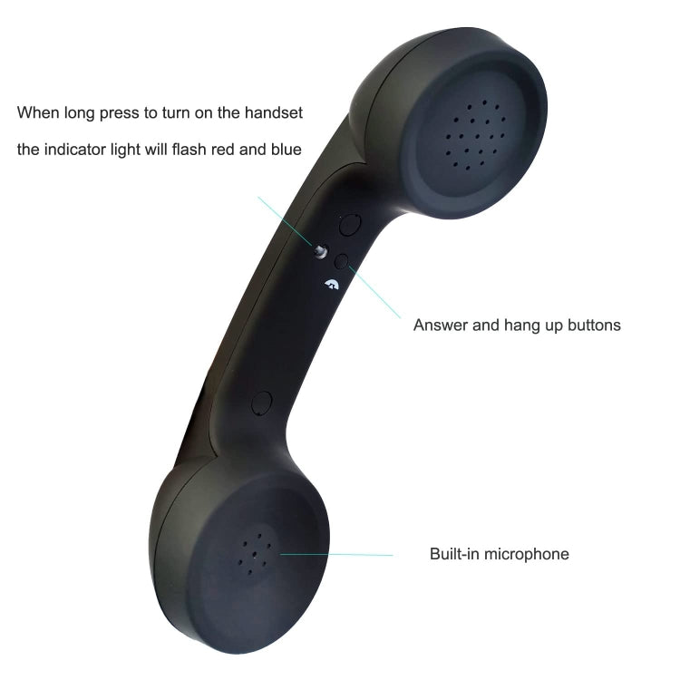 Bluetooth Wireless Connection Retro Microphone External Mobile Phone Handset, Bluetooth Red, Bluetooth Pink, Bluetooth Black, Bluetooth White, Bluetooth Sky Blue, Bluetooth Yellow