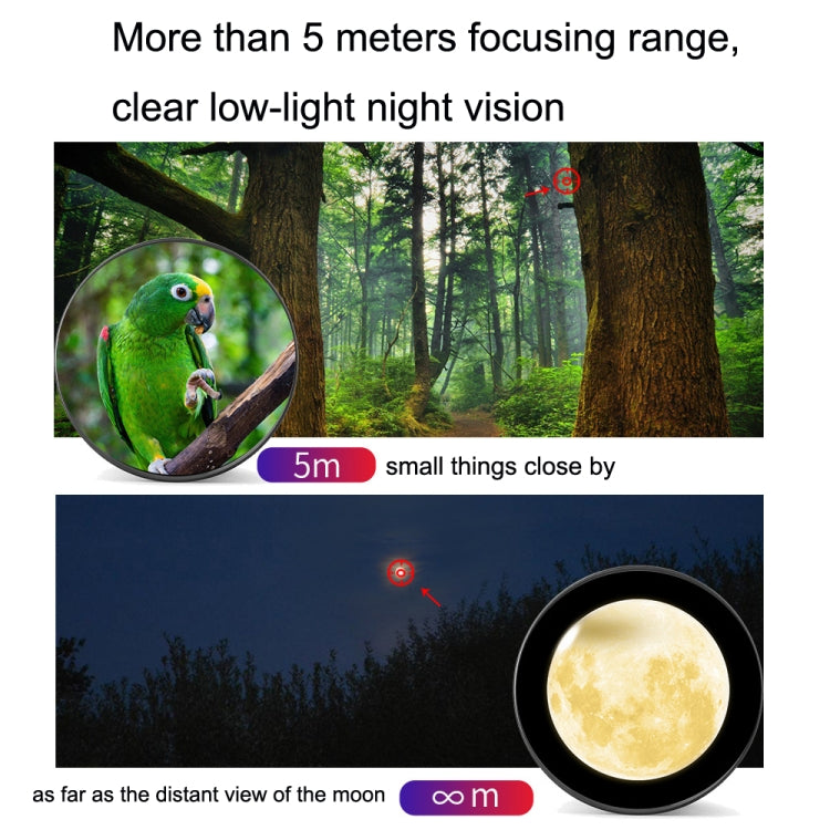 Apexel APL-36XJJ020 36X HD Telescope Universal Telephoto Phone Lens + Clip + Tripod Set, APL-36XJJ020