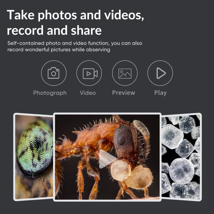 Apexel APL-MS008 Circuit Board Detection Amplification Delay Photography HD Microscopic Lens With Screen, APL-MS008