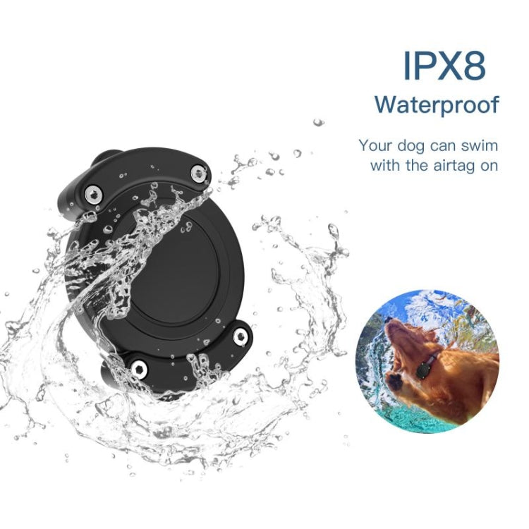 For AirTag 2nd Gen / AirTag 1st Gen Protective Case  Anti-scratch Waterproof Cover, All Inclusive Black