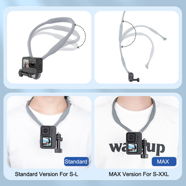 For GoPro11 / 9 / Action 3 TELESIN TE-HNB-001 Magnetic Halter Bracket Action Camera Shooting Collar, Style:, TE-HNB-001 Standard Version, TE-HNB-001 MAX Version