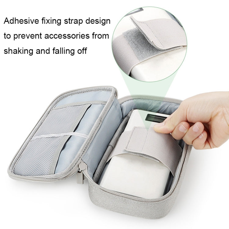 SM03DZ Waterproof Wear-resistant Digital Accessories Storage Bag, 20x5.3x12cm(Navy Blue), 20x5.3x12cm(Gray), 20x5.3x12cm(Pink), 20x5.3x12cm(Black), 20x5.3x12cm(Dark Gray)