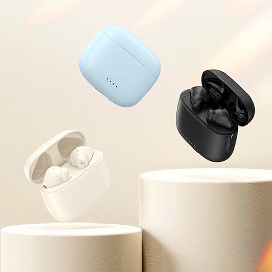 Close-up of dual-microphone setup on REMAX CozyBuds 2E noise canceling earbuds