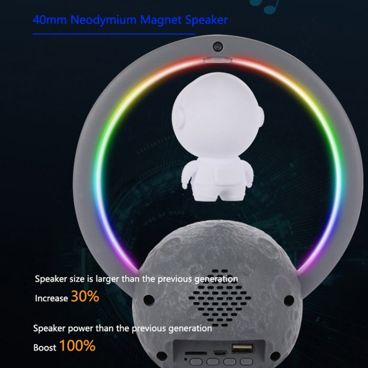 Enceinte Bluetooth suspendue astronaute Y-598, caisson de basses lumineux RVB, caractéristiques : 598A doré, 598A argenté, 598B doré, 598B argenté, 598A doré + sac cadeau, 598A argenté + sac cadeau, 598B doré + sac cadeau, 598B argenté + sac cadeau