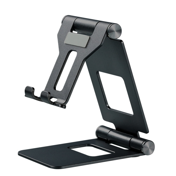 Z10A  Aluminum Alloy Double Folding Mobile Phone Holder Desktop Tablet Lazy Holder, Z10A  Silver, Z10A  Grey, Z10A  Black
