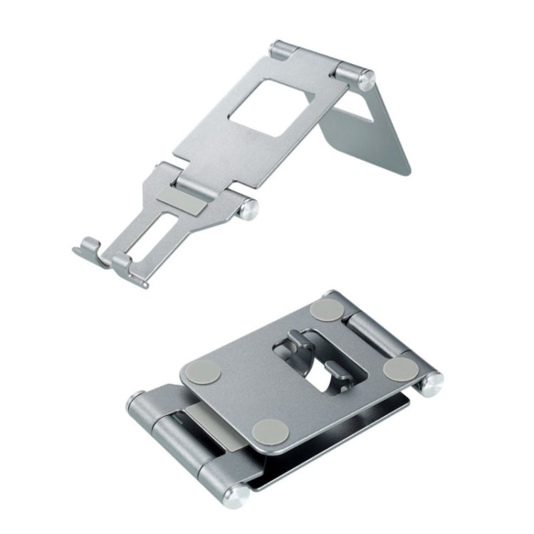 Z10A  Aluminum Alloy Double Folding Mobile Phone Holder Desktop Tablet Lazy Holder