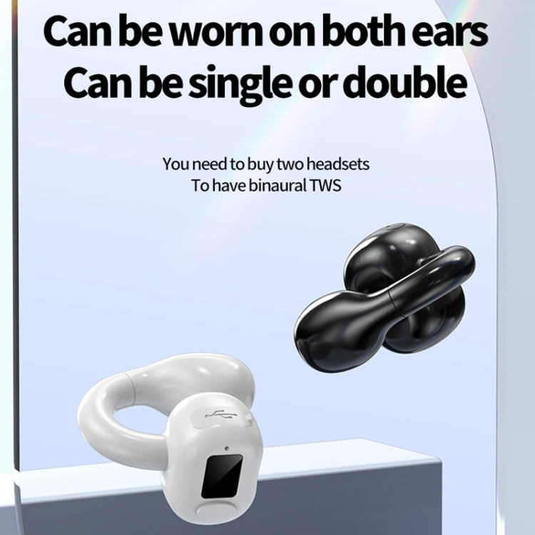 M10 IPX5 Waterproof Ear Clip Bluetooth Earphones, Style:, M10 Single Green, M10 Single Black, M10 Single White, M10 Single Pink, M10 Single Skin Color, M10 Doble White, M10 Doble Pink, M10 Doble Green, M10 Doble Skin Color, M10 Doble Black