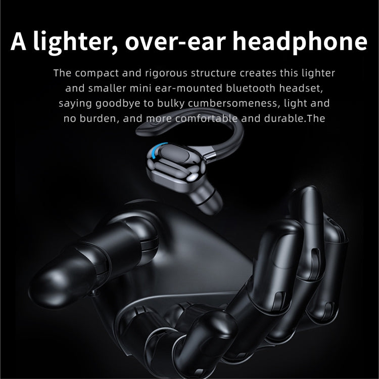 F8 Hanging Ear Stereo Wireless Bluetooth Earphones With Charging Bin, With Charging Bin(Black Double Ear), With Charging Bin(Red Double Ear), With Charging Bin(Green Double Ear), With Charging Bin(Blue Double Ear)