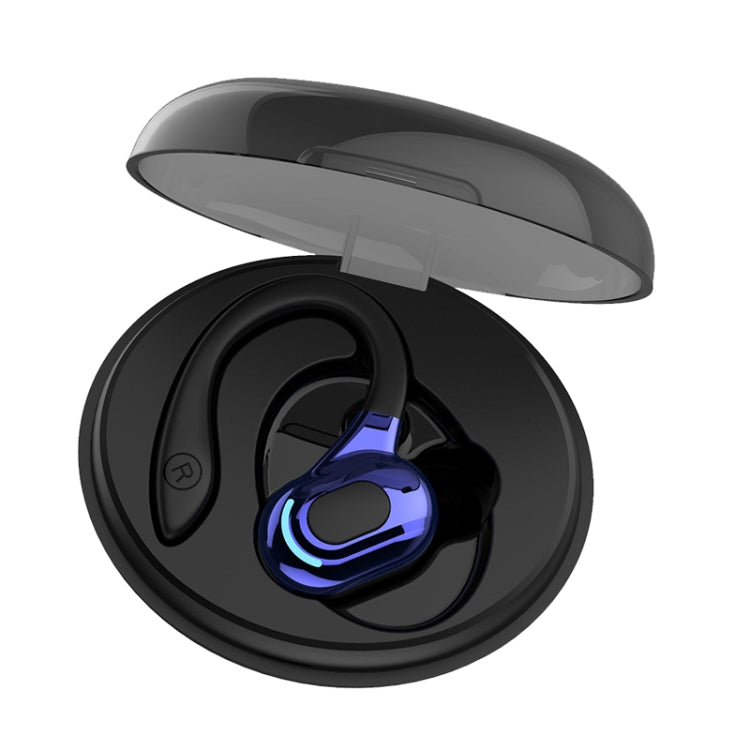 F8 Hanging Ear Stereo Wireless Bluetooth Earphones With Charging Bin, With Charging Bin(Blue Single Ear), With Charging Bin(Red Single Ear), With Charging Bin(Green Single Ear), With Charging Bin(Black Single Ear)