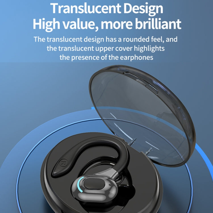F8 Hanging Ear Stereo Wireless Bluetooth Earphones With Charging Bin, With Charging Bin(Blue Single Ear), With Charging Bin(Red Single Ear), With Charging Bin(Green Single Ear), With Charging Bin(Black Single Ear)