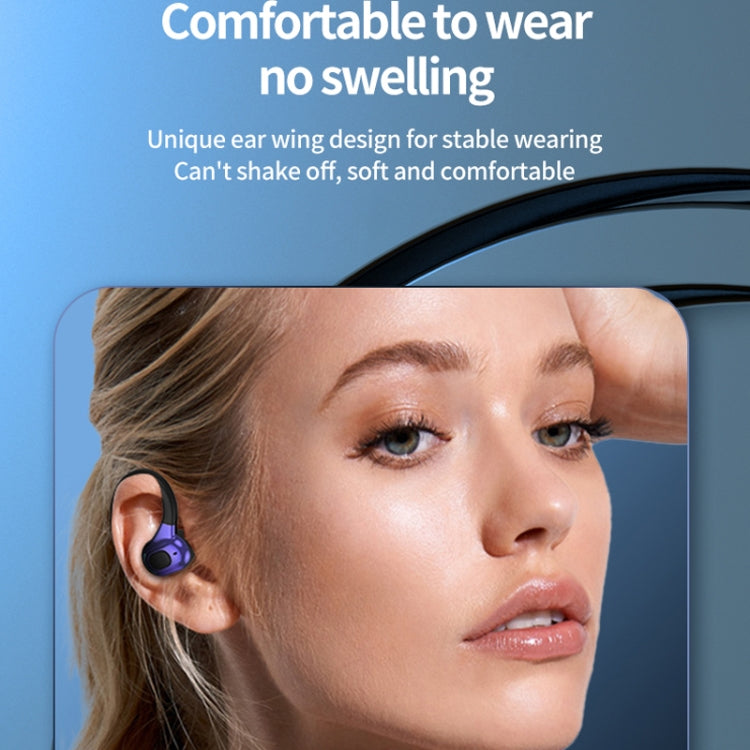 F8 Hanging Ear Stereo Wireless Bluetooth Earphones With Charging Bin, With Charging Bin(Blue Single Ear), With Charging Bin(Red Single Ear), With Charging Bin(Green Single Ear), With Charging Bin(Black Single Ear)