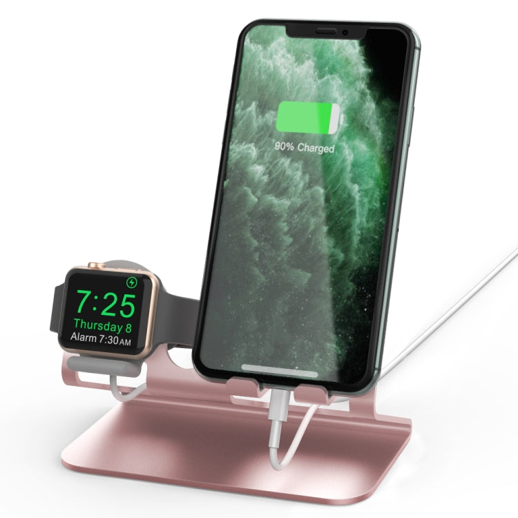 AhaStyle ST04 Aluminum Alloy Charging Base, For 4-8 inch Smart Phone&Apple Watch Series, ST04 (Silver), ST04 (Black), ST04 (Rose Gold)
